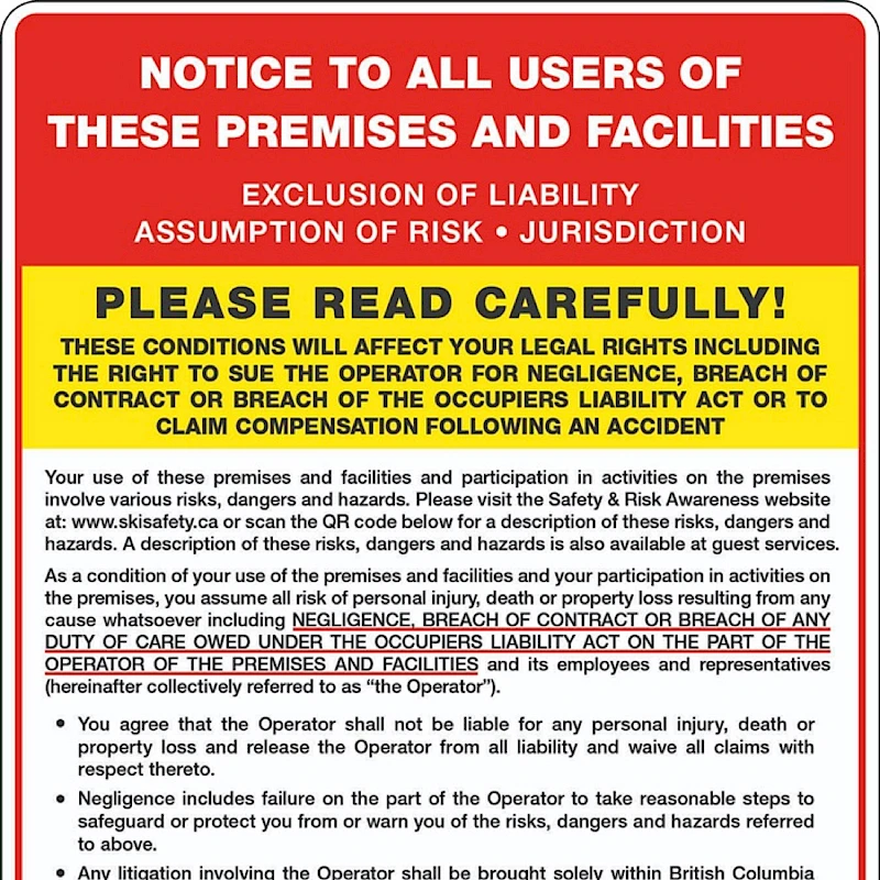 Release of Liability